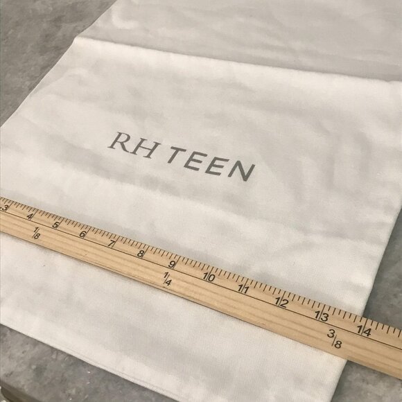 Restoration Hardware Teen Drawstring Dust Bags Lot 5 White Cotton Canvas Storage - Picture 7 of 9
